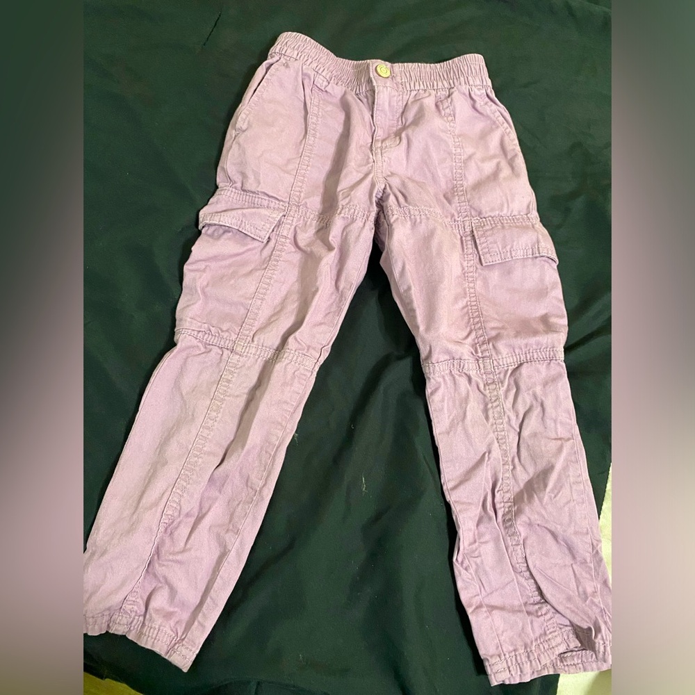 Purple GAP kids, 6, cargo pants in great condition
